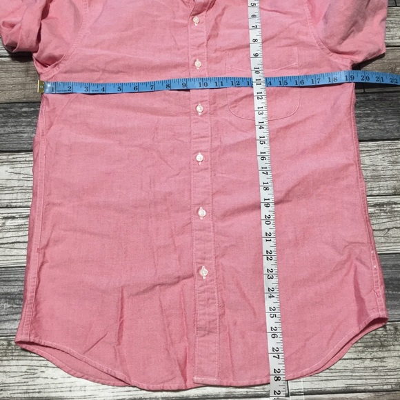 J Crew Slim All Cotton Oxford Button Up Shirt Men’s S Red Pink Casual - Picture 2 of 8